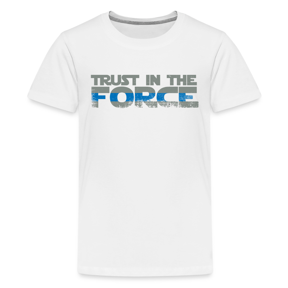 Kids' Premium T-Shirt - Trust the Force - white