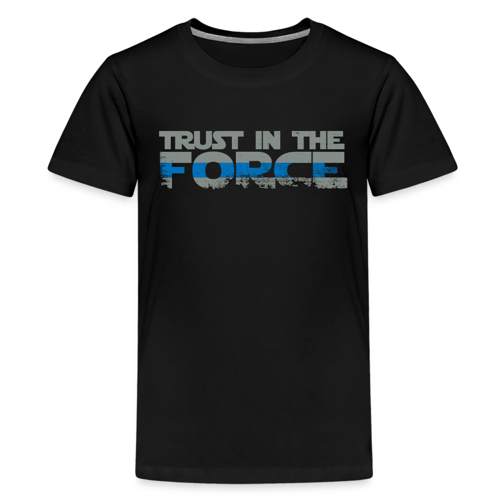 Kids' Premium T-Shirt - Trust the Force - black