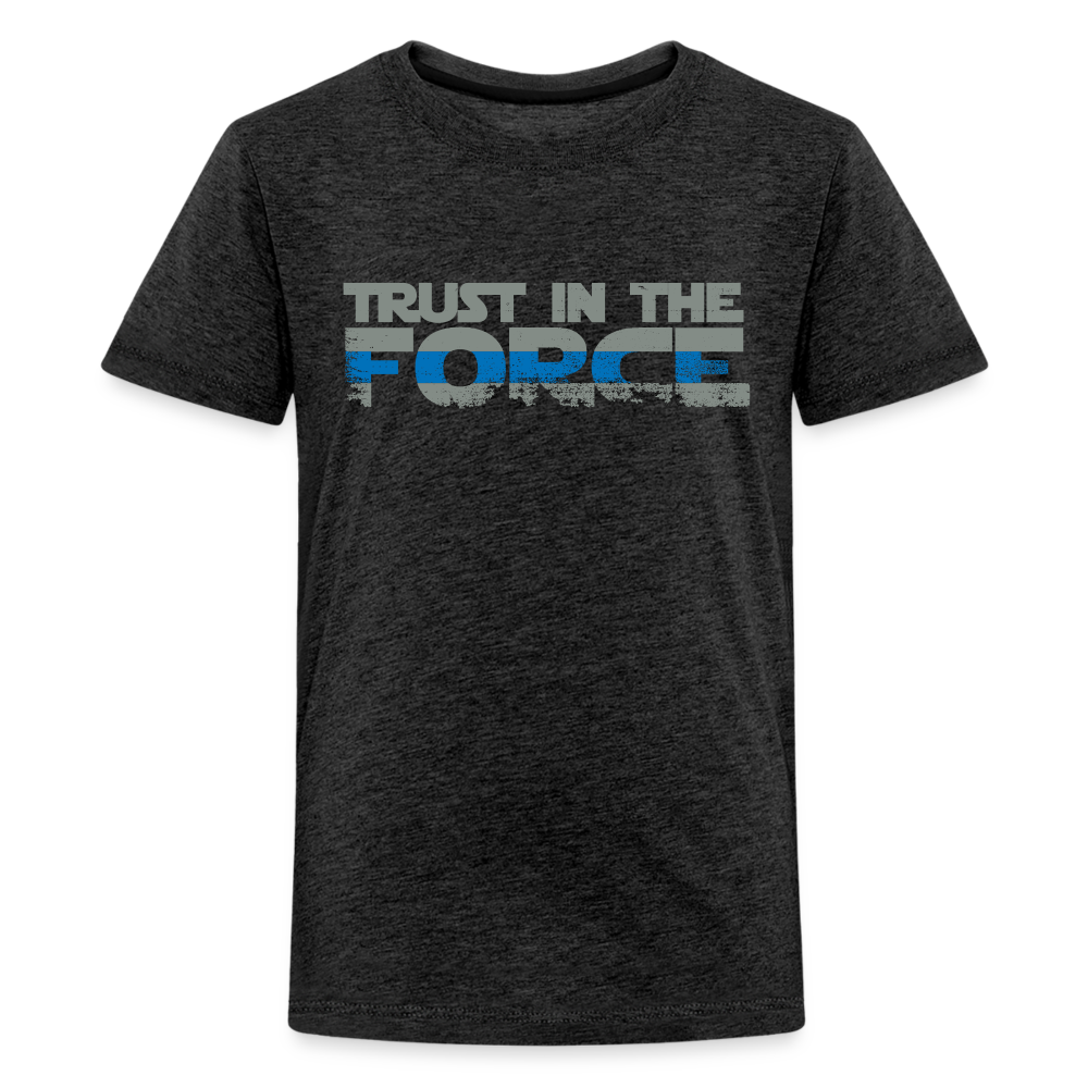 Kids' Premium T-Shirt - Trust the Force - charcoal grey