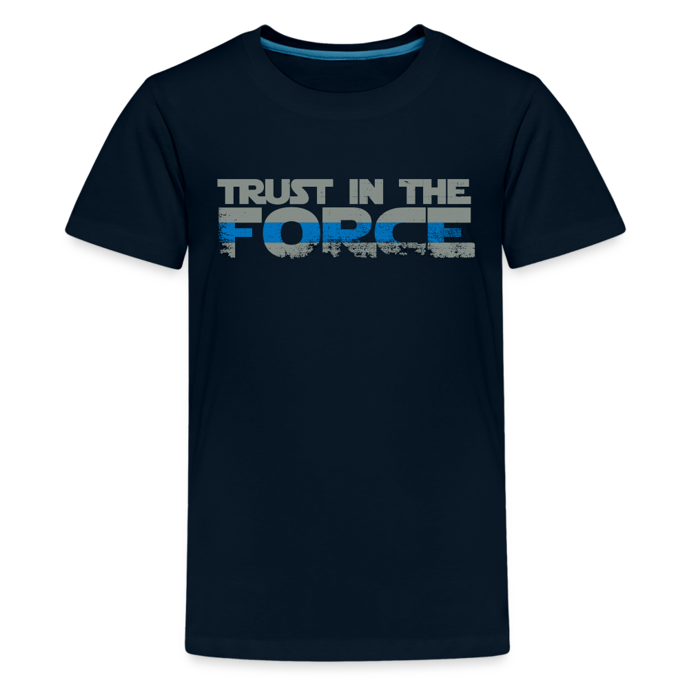 Kids' Premium T-Shirt - Trust the Force - deep navy