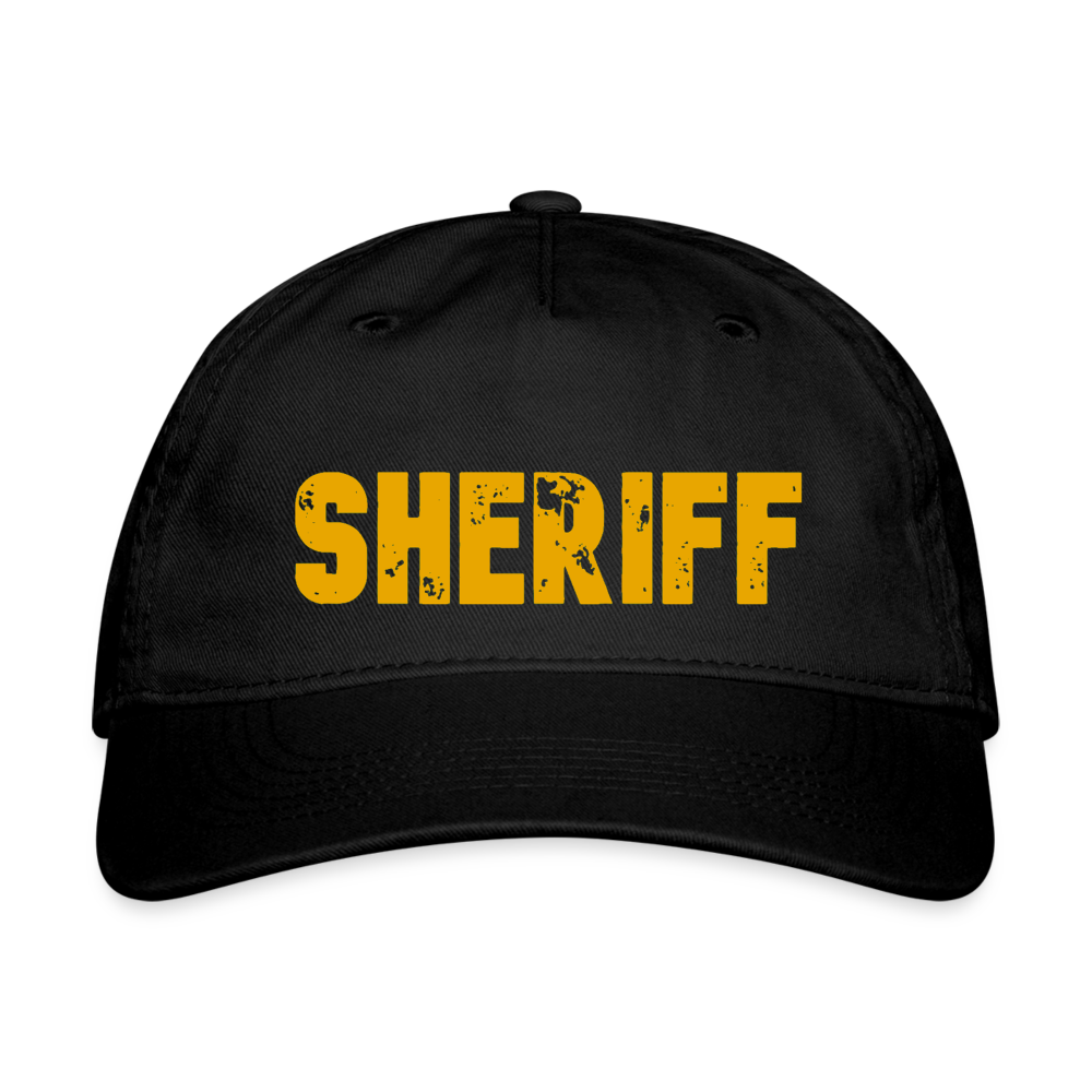 Organic Baseball Cap Snapback - Sheriff - black
