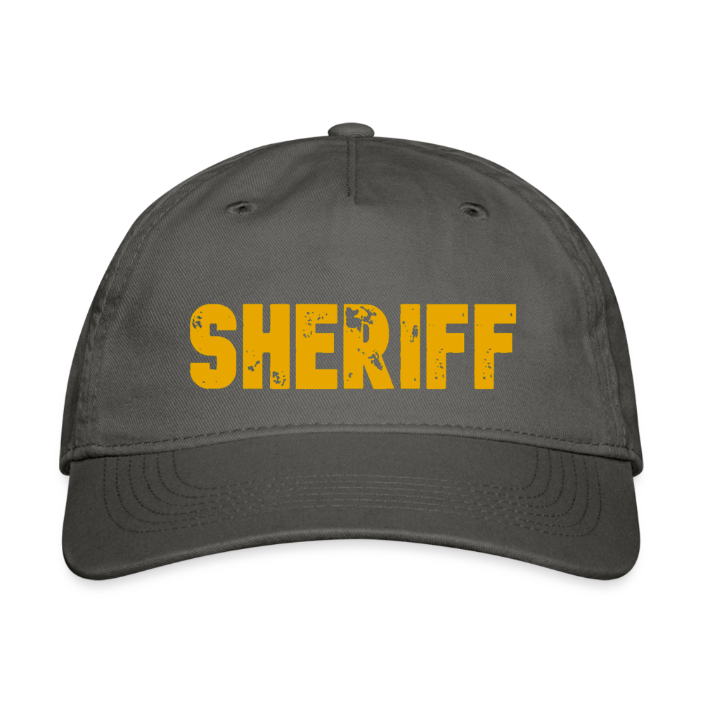 Organic Baseball Cap Snapback - Sheriff - charcoal