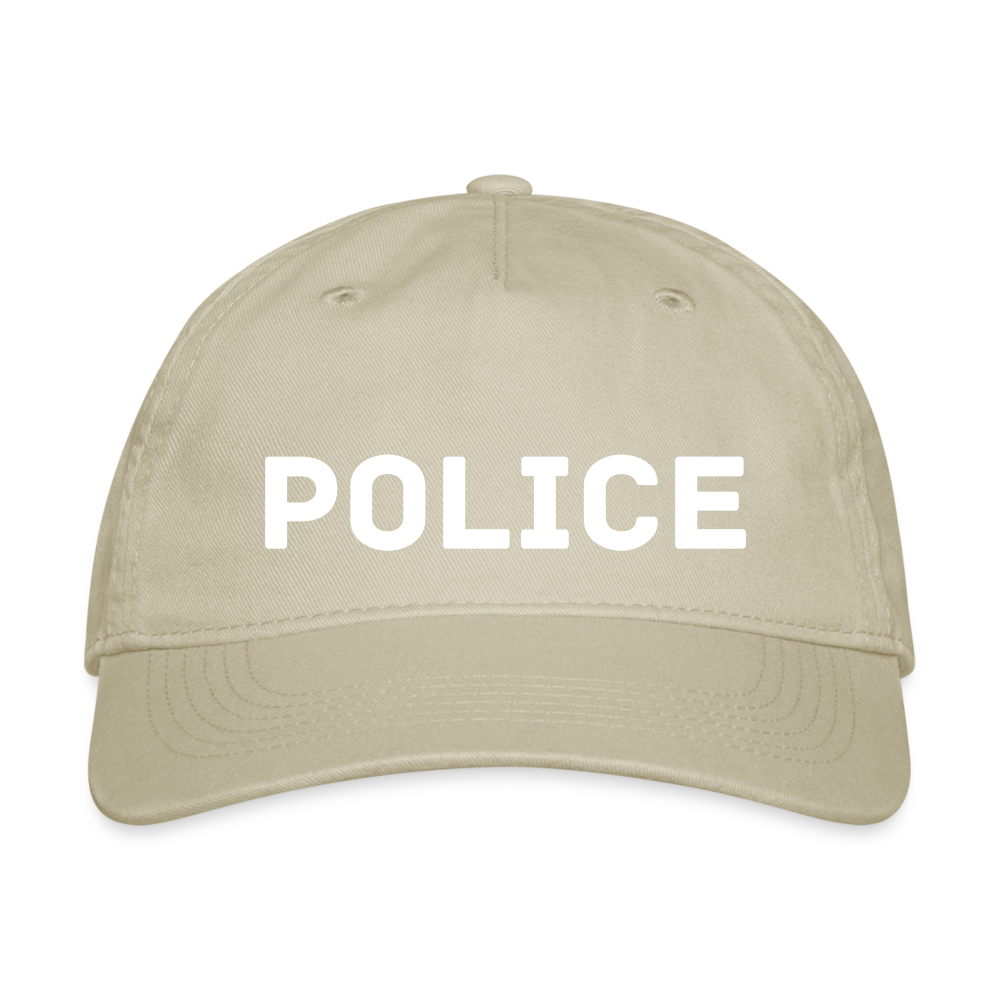 Organic Baseball Cap Snapback - Police - khaki