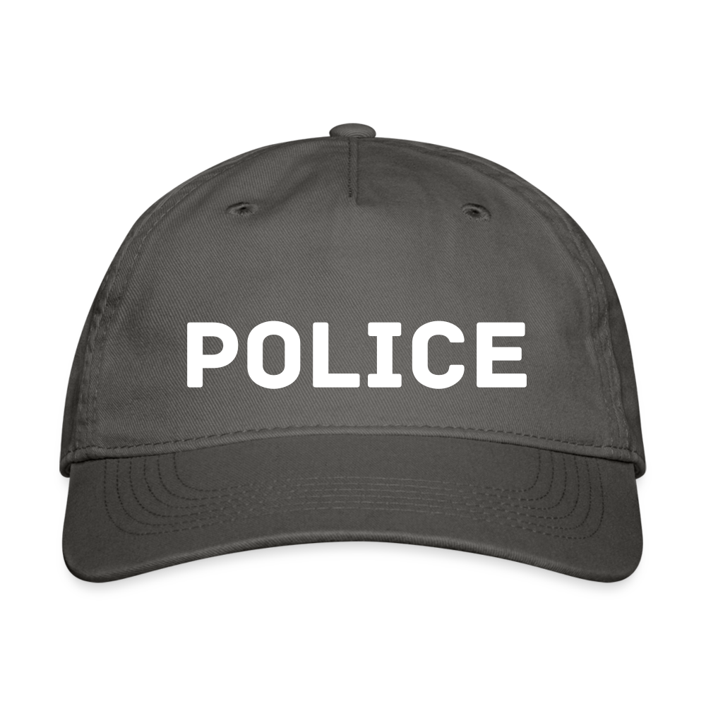 Organic Baseball Cap Snapback - Police - charcoal