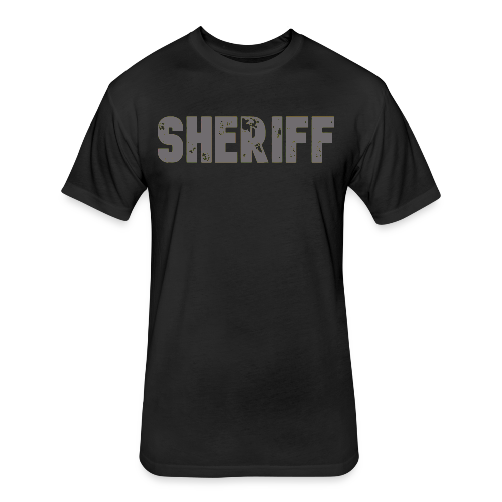Unisex Poly/Cotton T-Shirt by Next Level - Sheriff Front and Back - black