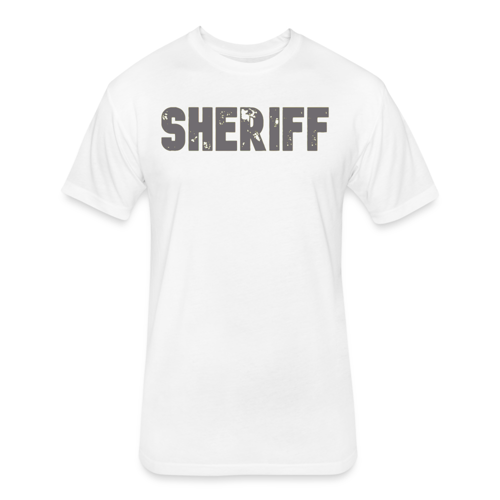 Unisex Poly/Cotton T-Shirt by Next Level - Sheriff - white