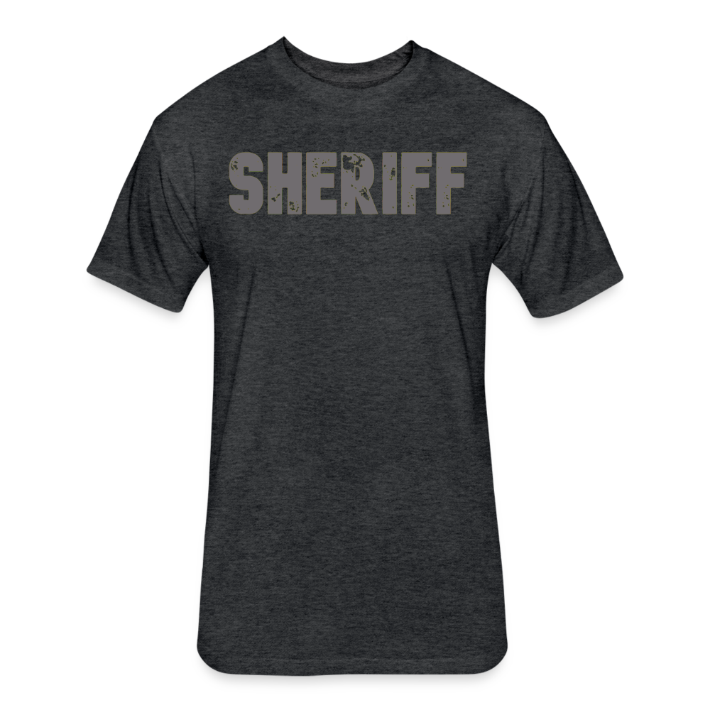 Unisex Poly/Cotton T-Shirt by Next Level - Sheriff - heather black