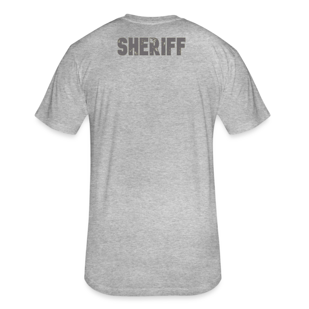 Unisex Poly/Cotton T-Shirt by Next Level - Sheriff - heather gray