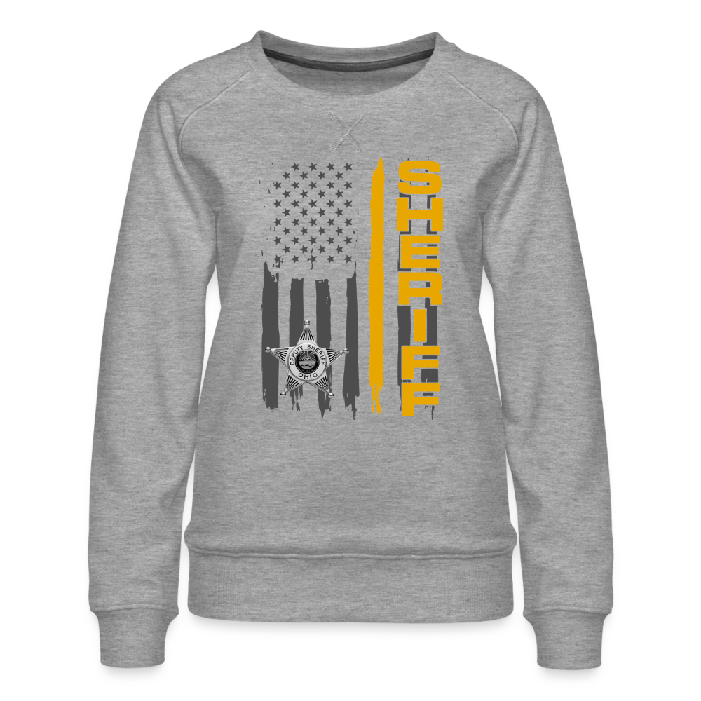 Women’s Premium Sweatshirt - Ohio Sheriff Vertical - heather grey