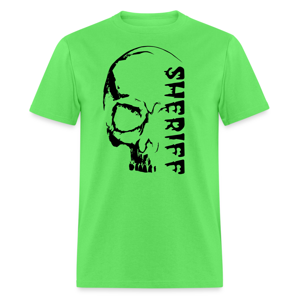 Unisex Classic T-Shirt - Halloween Sheriff Skull - kiwi