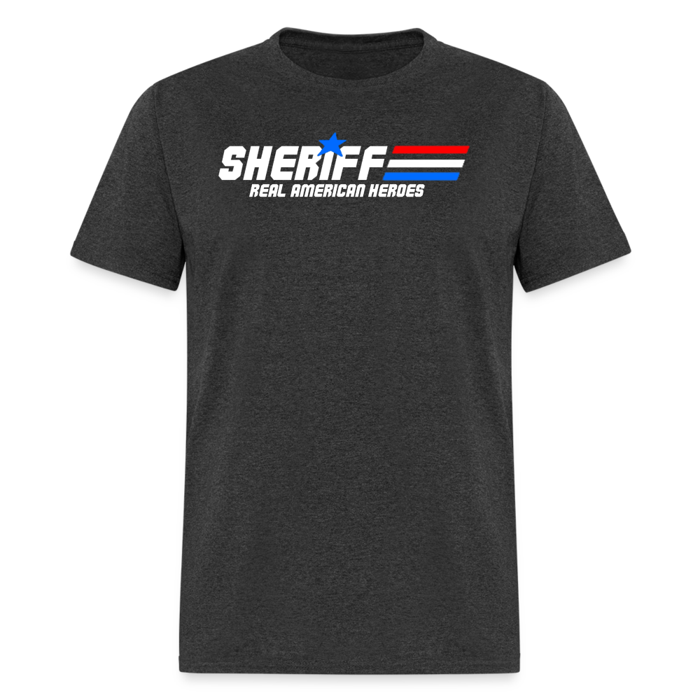 Unisex Classic T-Shirt - Sheriff "Real American Heroes" - heather black