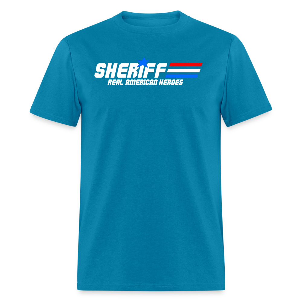 Unisex Classic T-Shirt - Sheriff "Real American Heroes" - turquoise