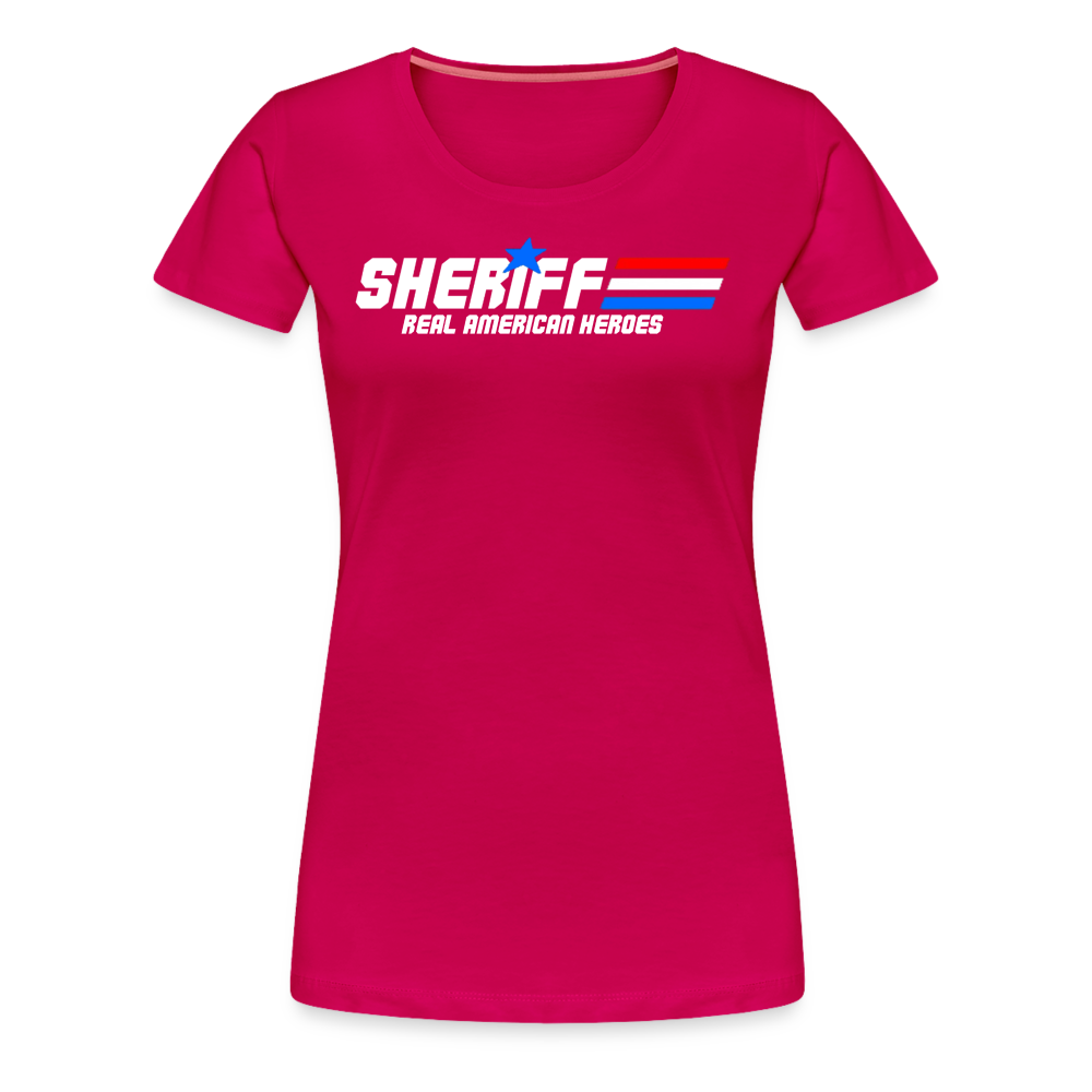 Women’s Premium T-Shirt - Sheriff "Real American Heroes" - dark pink