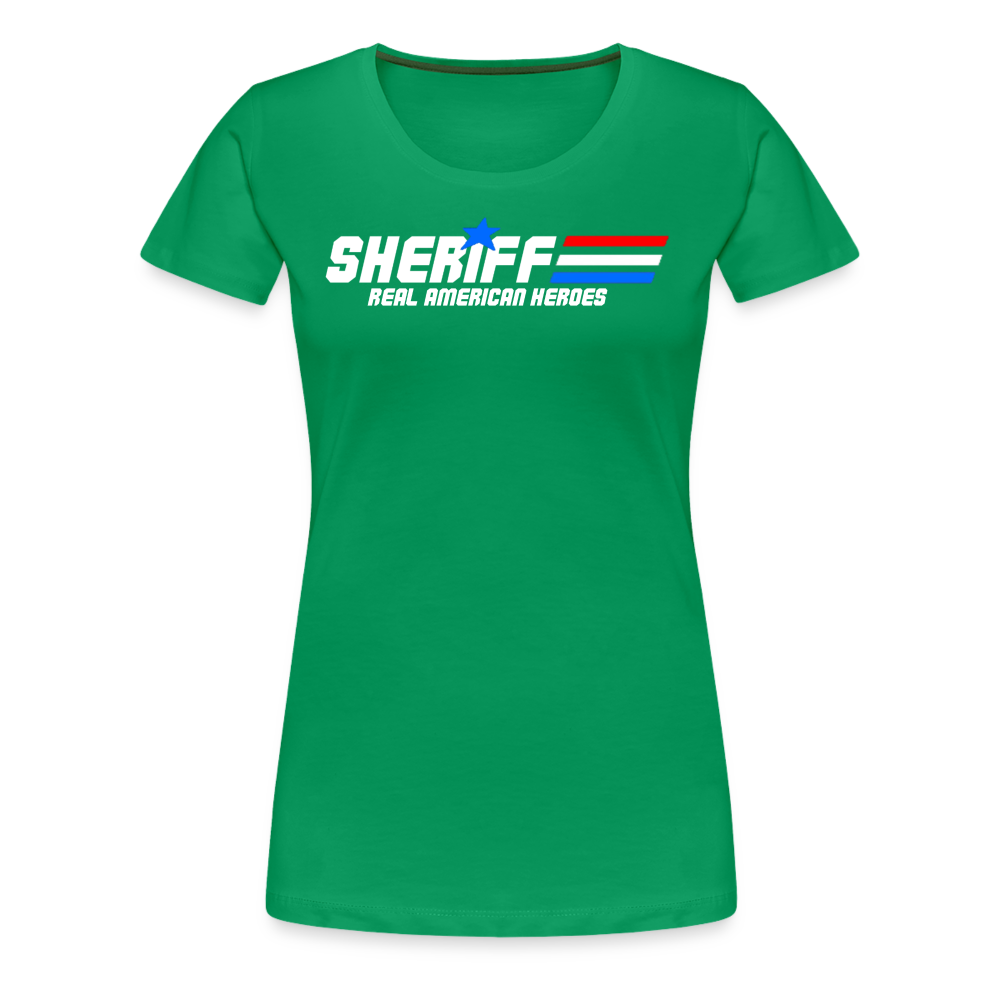 Women’s Premium T-Shirt - Sheriff "Real American Heroes" - kelly green